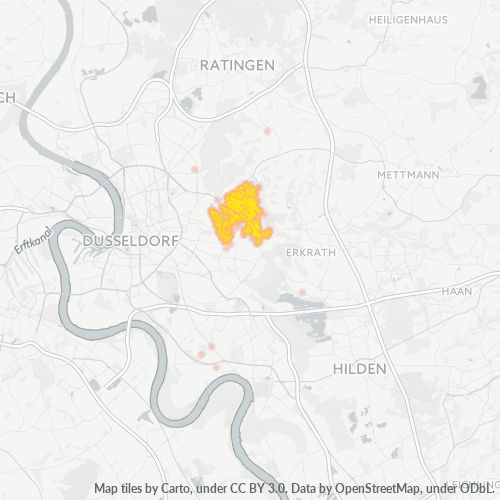 40625 Standortdichte-Heatmap