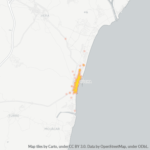 Mapa de calor para código postal 04630