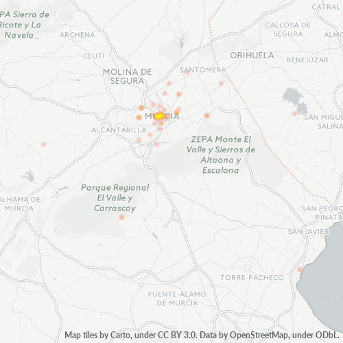 30005 Mapa de densitat de negocis 30005 Mapa de densitat de negocis