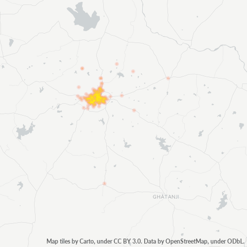 445001 Business Density Heatmap