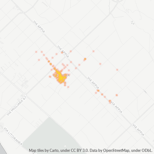 Mappa di calore per cap 04014