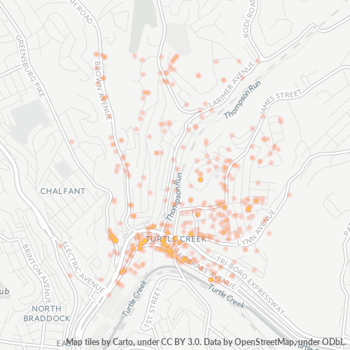 15145 Business Density Heatmap