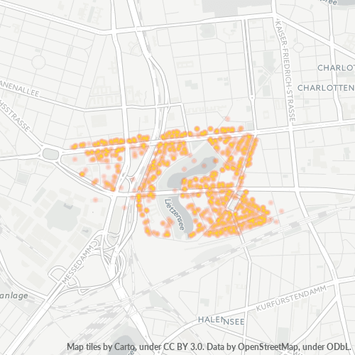 Heatmap für plz 14057