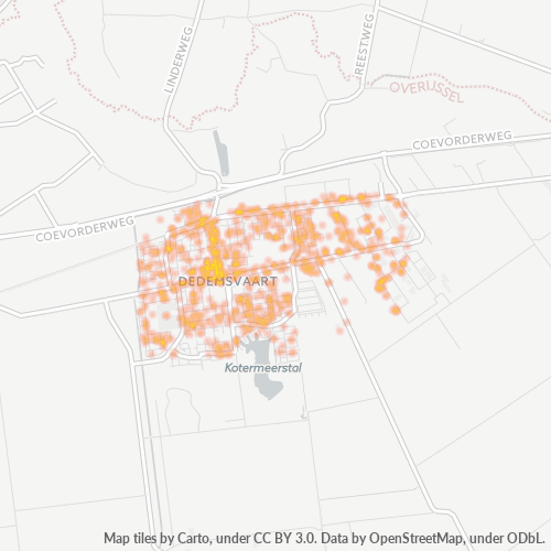 7701 Heatmap Bedrijfsdichtheid