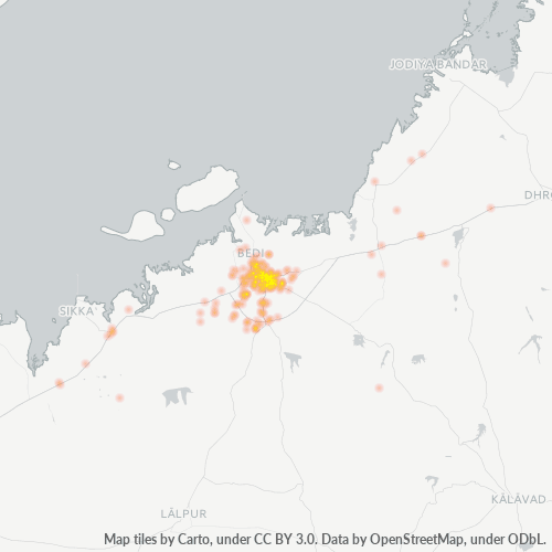 361001 Business Density Heatmap