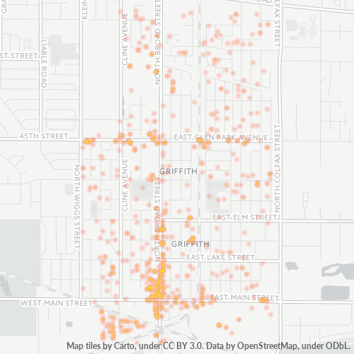 46319 Business Density Heatmap