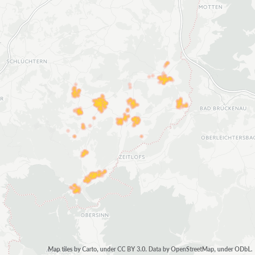 Heatmap für plz 36391