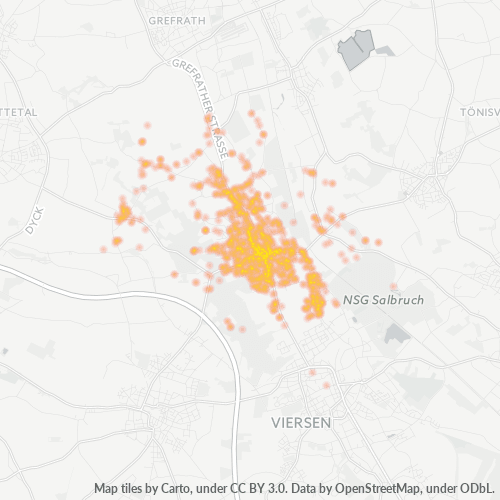 Heatmap für plz 41749