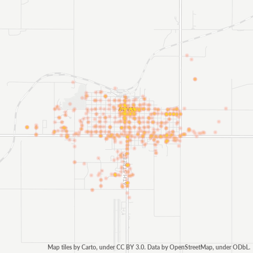 73717 Business Density Heatmap