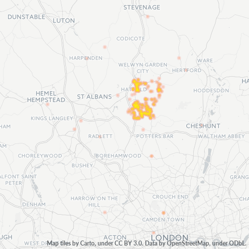 AL9 Business Density Heatmap