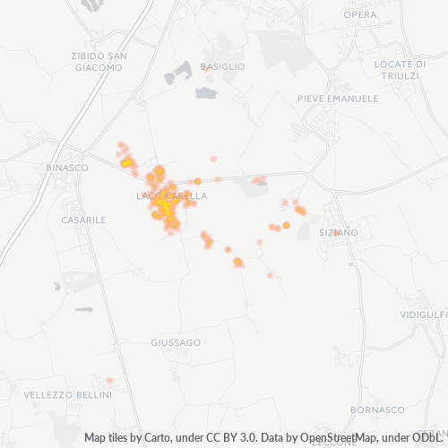 Mappa di calore per cap 20084