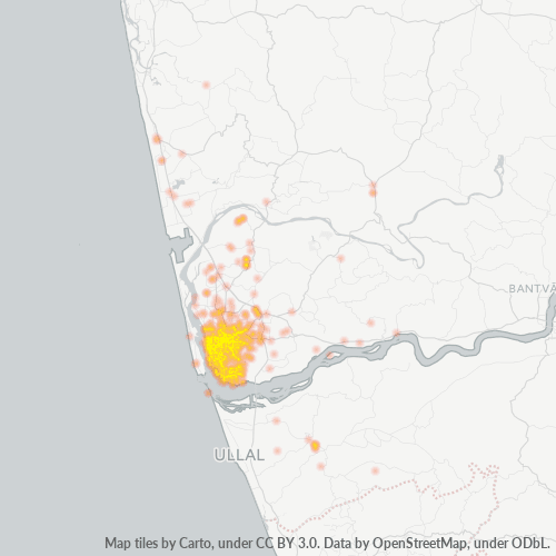 575001 Business Density Heatmap
