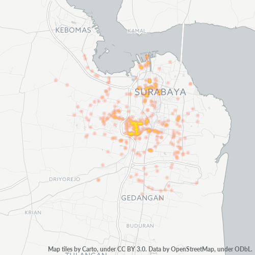 60224 Peta Panas Densitas Bisnis
