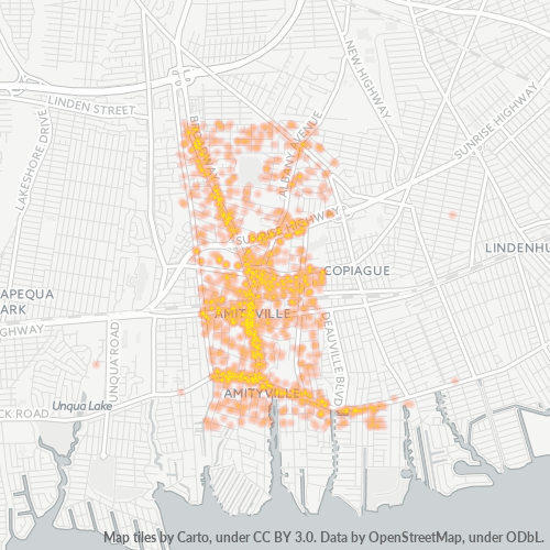 11701 Business Density Heatmap