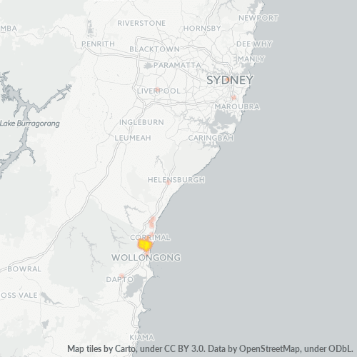 2519 Business Density Heatmap