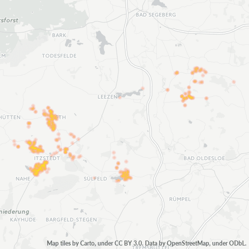 23845 Standortdichte-Heatmap