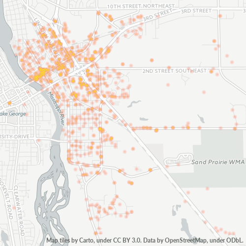 56304 Business Density Heatmap