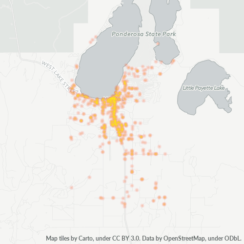 83638 Business Density Heatmap