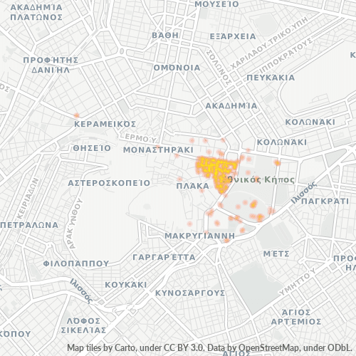 105 57 Χάρτης θερμότητας πυκνότητας επιχείρησης