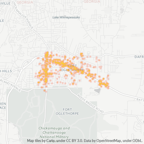30742 Business Density Heatmap