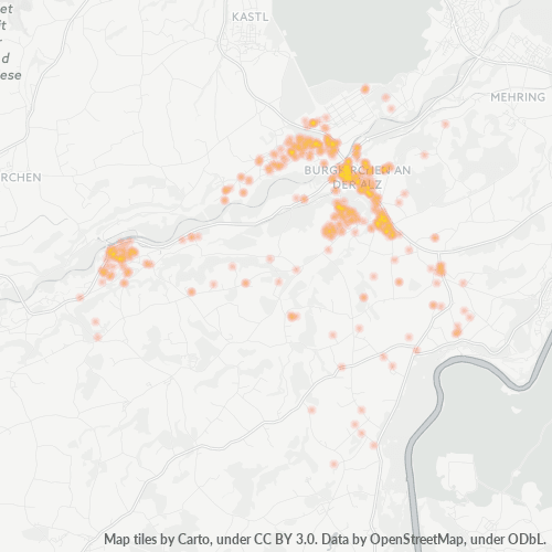 Heatmap für plz 84508