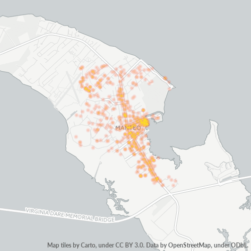 27954 Business Density Heatmap