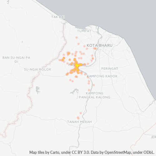 17000 Business Density Heatmap