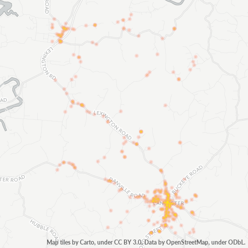 40444 Business Density Heatmap