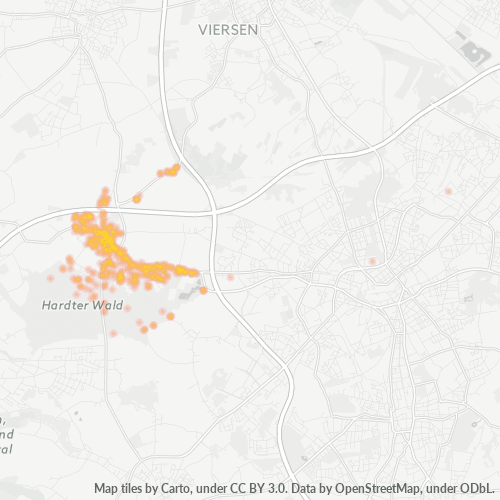 41169 Standortdichte-Heatmap