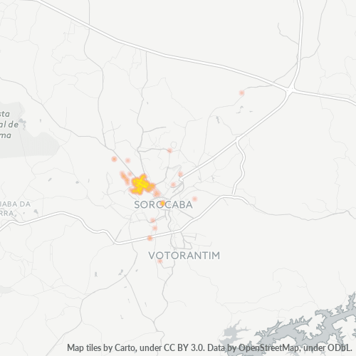 18065-000 Heatmap de Densidade da Empresa