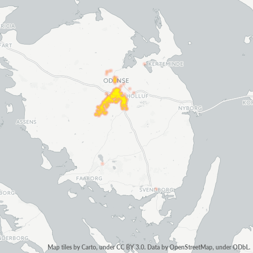 5260 Heatmap over forretningstæthed