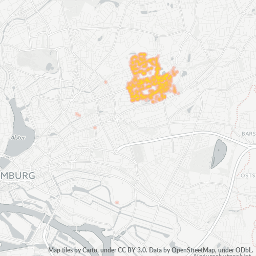 22047 Standortdichte-Heatmap