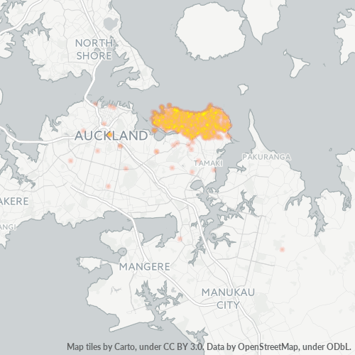 1071 Business Density Heatmap