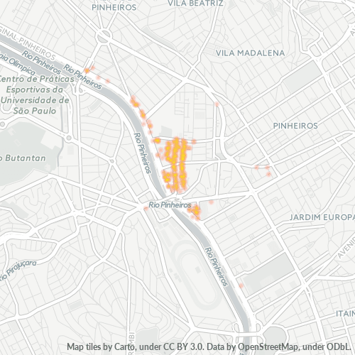 05425-000 Heatmap de Densidade da Empresa