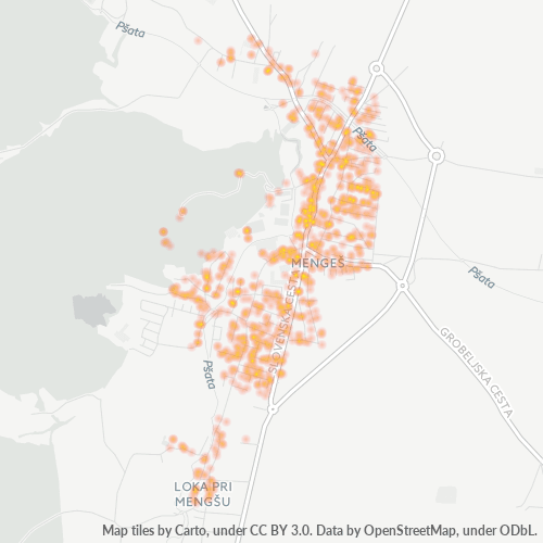 1234 Zemljevid gostote poslovanja