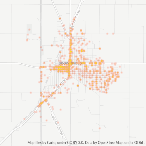 79316 Business Density Heatmap