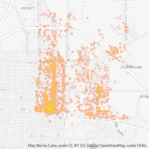 79601 Business Density Heatmap