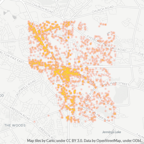 08053 Business Density Heatmap