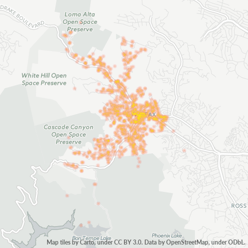 94930 Business Density Heatmap