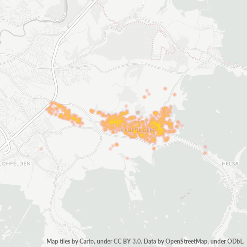 Heatmap für plz 34260