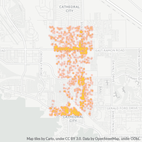 92234 Business Density Heatmap