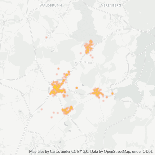 Heatmap für plz 65614