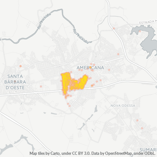 13468-000 Mapa de calor de densidad empresarial