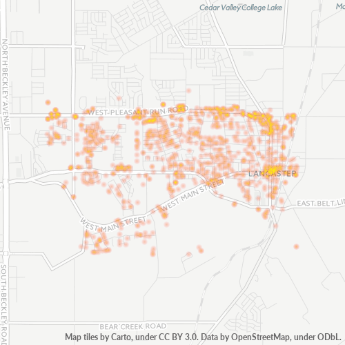 75146 Business Density Heatmap