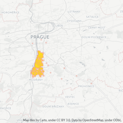 147 00 Mapa hustoty obchodu