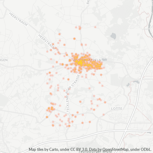 49492 Standortdichte-Heatmap