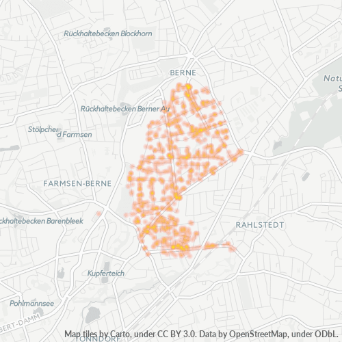 Heatmap für plz 22147