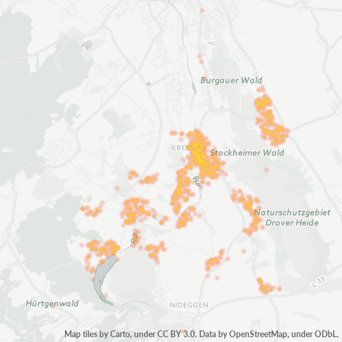 Heatmap für plz 52372