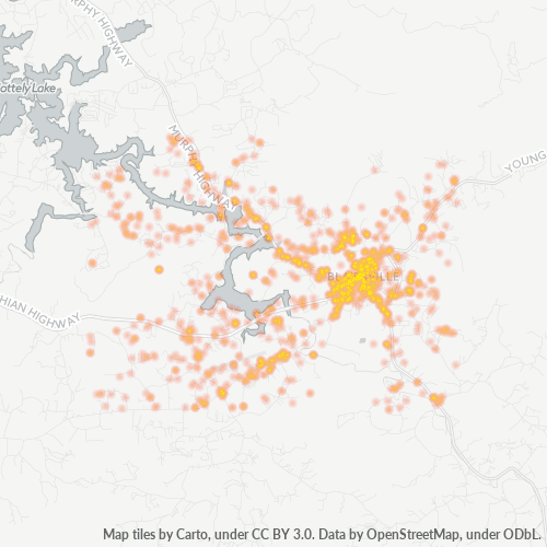 30512 Business Density Heatmap