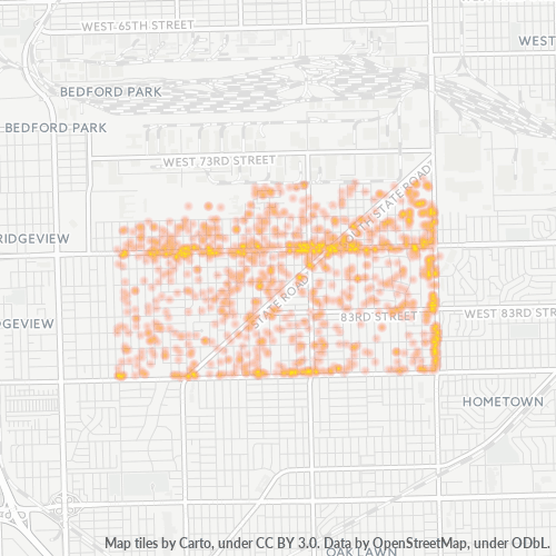60459 Business Density Heatmap